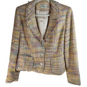 Neiman Marcus Pastel Tweed Blazer